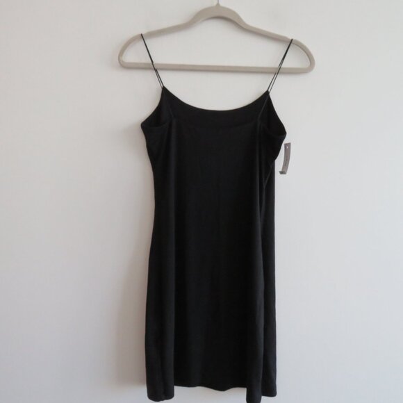 ARITZIA WILFRED Roos Bodycon Mini Dress in Black Stretch Minimalist - Size M NWT - Picture 8 of 13